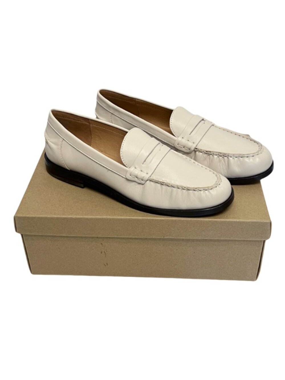 Madewell NYE Penny Loafers Pale Oyster Size 11 NEW IN BOX
